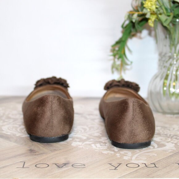 Amanda Blu Flowered Ballet Flats - Picture 6 of 10